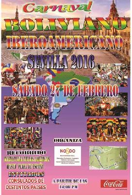 II Carnaval folclórico boliviano e iberoamericano en Sevilla