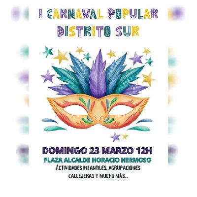 Cartel del primer Carnaval del Distrito Sur de Sevilla 2025