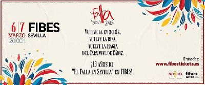 Cartel de la gala de Carnaval de Cádiz El Falla en Sevilla 2026