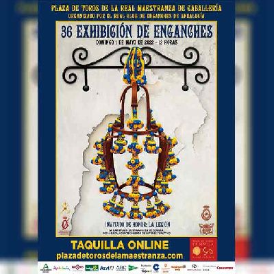 Cartel de Marta García Moya anunciador de la XXXVI Exhibición de Enganches de Sevilla 2022