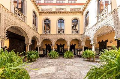 Foto del patio de la Casa Palacio Condesa de Lebrija de Sevilla