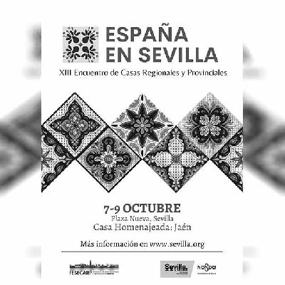 Cartel del XIII Encuentro de Casas Regionales España en Sevilla 2022