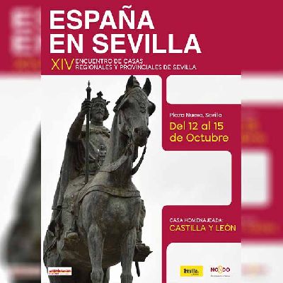 Cartel del XIV Encuentro de Casas Regionales España en Sevilla 2023
