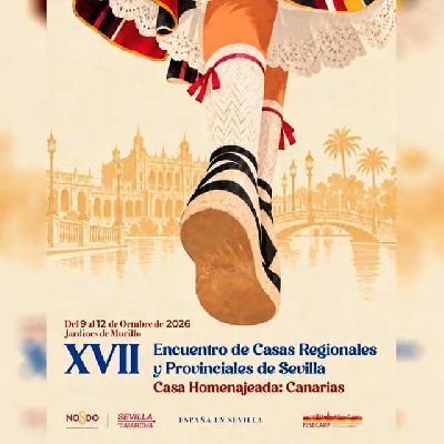 Cartel del XVII Encuentro de Casas Regionales España en Sevilla 2026