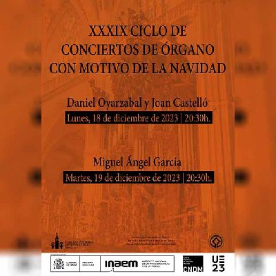Cartel del XXXIX Ciclo de Conciertos de Órgano de Navidad en la Catedral de Sevilla