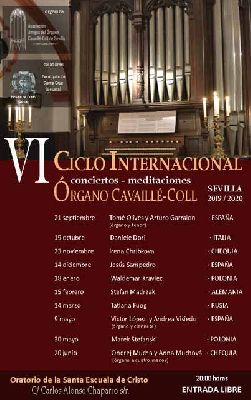 Cartel del sexto Ciclo Internacional del Órgano Cavaillé-Coll de Sevilla
