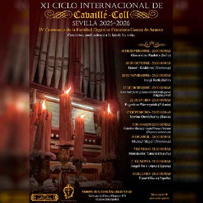 Cartel del undécimo Ciclo Internacional del Órgano Cavaillé-Coll de Sevilla