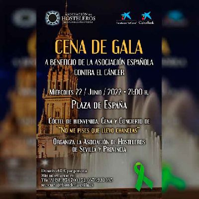 Cartel de la Cena de gala de la Asociación de Hosteleros de Sevilla 2022