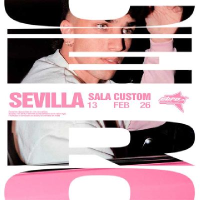 Cartel del concierto de Céro en Custom Sevilla 2026