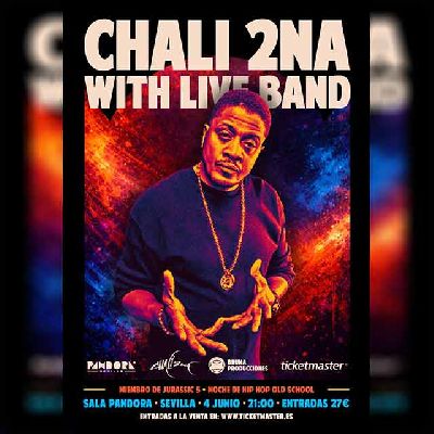 Cartel del concierto de Chali 2na en Pandora Sevilla 2026