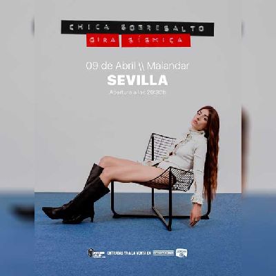 Cartel del concierto de Chica Sobresalto en Malandar Sevilla 2026