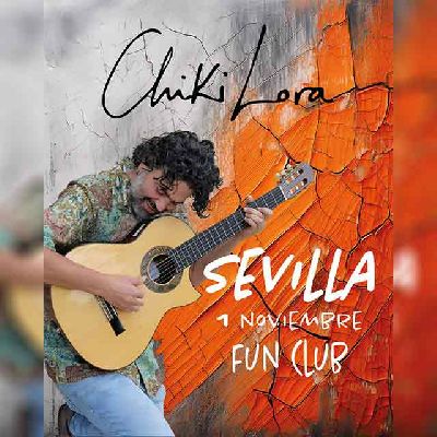 Cartel del concierto de Chiki Lora en FunClub Sevilla 2024