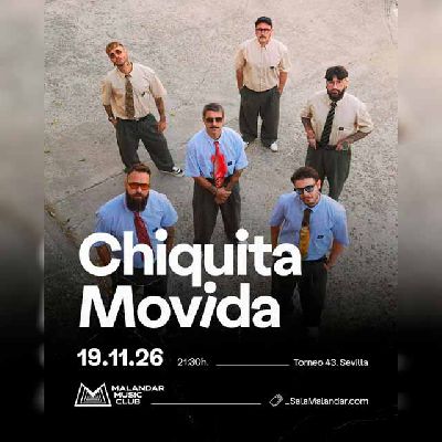 Cartel del concierto de Chiquita Movida en Malandar Sevilla 2026