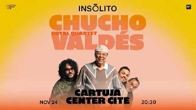 Cartel del concierto de Chucho Valdés en el Cartuja Center de Sevilla 2025