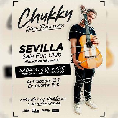 Cartel del concierto de Chukky en FunClub Sevilla 2024