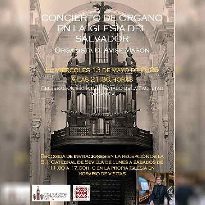 Cartel del concierto primero del Ciclo Correa de Arauxo en la iglesia del Salvador de Sevilla 2026