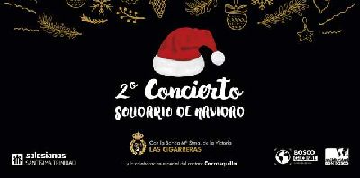 Cartel del Concierto benéfico de Navidad en el Colegio de la Trinidad Sevilla 2019