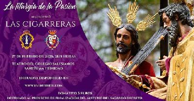 Cartel del concierto de Las Cigarreras en el Teatro María Auxiliadora de Sevilla 2026