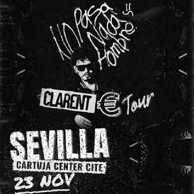 Cartel del concierto de Clarent en el Cartuja Center de Sevilla 2026