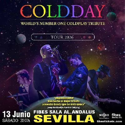 Cartel del concierto de Coldday en Fibes Sevilla 2026