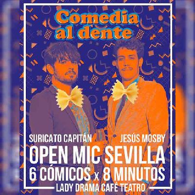 Cartel del espectáculo Comedia al dente en Lady Drama Café Teatro Sevilla