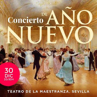 Cartel del concierto Año Nuevo 2022 de la Orquesta Clásica Santa Cecilia (OCSC)