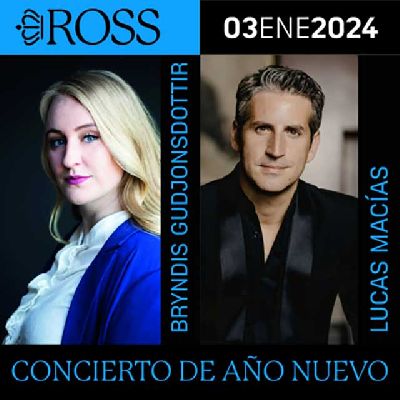 Cartel del concierto de Año Nuevo 2024 de la Real Orquesta Sinfónica de Sevilla (ROSS)