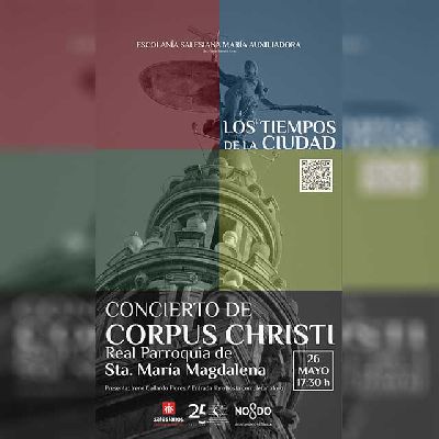 Cartel del concierto de Corpus Christi en la iglesia de la Magdalena de Sevilla 2024
