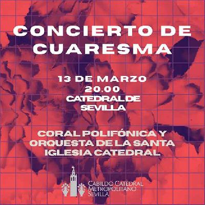 Cartel del concierto de Cuaresma en la Catedral de Sevilla 2026