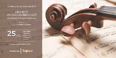 Cartel del concierto del Día de Andalucía en Cajasol Sevilla 2023