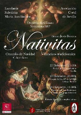 Cartel del concierto Nativitas en la Basílica de María Auxiliadora de Sevilla 2021