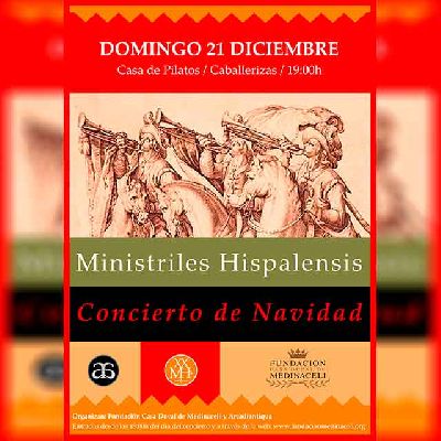 Cartel del Concierto de Navidad de Ministriles Hispalensis en la Casa de Pilatos de Sevilla 2025
