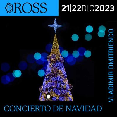 Cartel del concierto de Navidad de la Real Orquesta Sinfónica de Sevilla (ROSS)