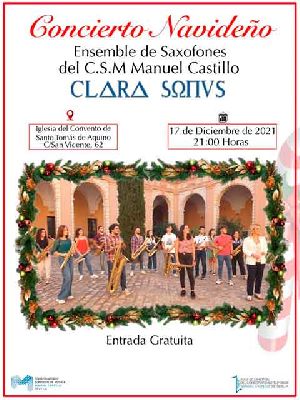 Cartel del concierto de Navidad en el Convento de Santo Tomás de Aquino Sevilla 2021