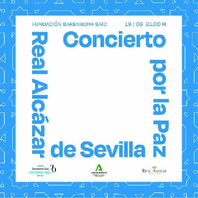 Cartel del concierto por la paz en el Alcázar de Sevilla 2024