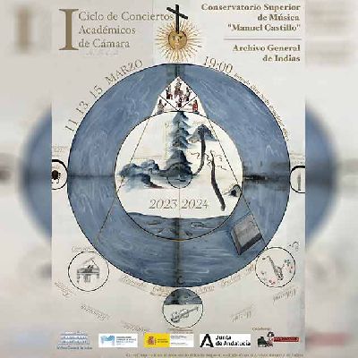 Cartel del I Ciclo de Conciertos de Cámara en el Archivo de Indias de Sevilla 2024