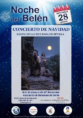 Cartel del concierto de Navidad de la Asociación Belenistas en la Anunciación de Sevilla 2019