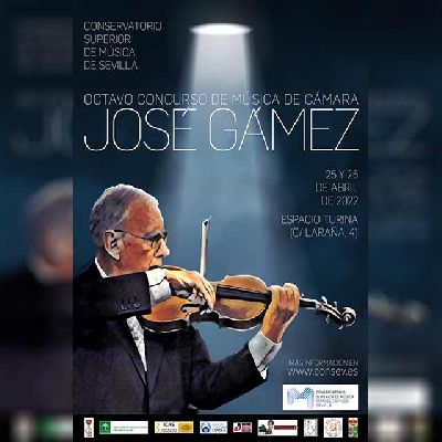 Cartel del VIII Concurso de Música de Cámara José Gámez
