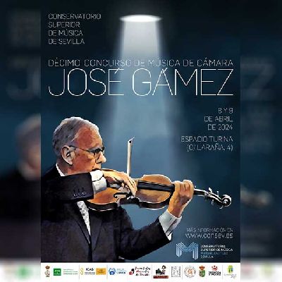 Cartel del X Concurso de Música de Cámara José Gámez
