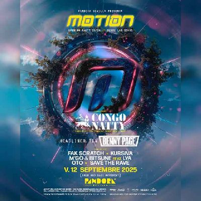 Cartel del concierto de Congo Natty en Pandora Sevilla 2025