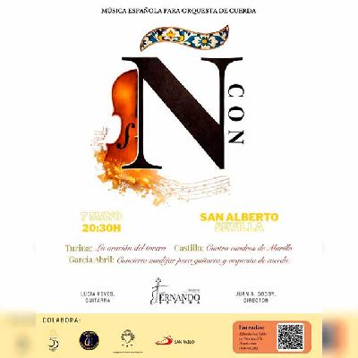 Cartel del concierto Con Ñ en la iglesia de San Alberto de Sevilla 2026