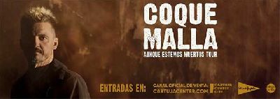 Cartel de Coque Malla en el Cartuja Center de Sevilla 2024