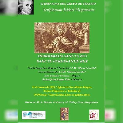 Cartel del concierto de Coros del CSM Manuel Castillo en San Alberto de Sevilla 2023