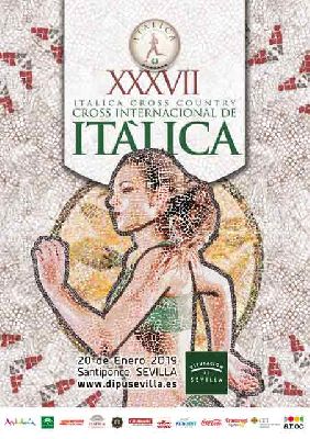 Cartel de la XXXVII edición del Cross Internacional de Itálica 2019