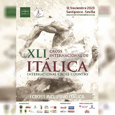 Cartel de la XLI edición del Cross Internacional de Itálica 2023