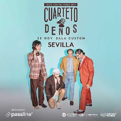 Cartel del concierto de Cuarteto de Nos en Custom Sevilla 2024