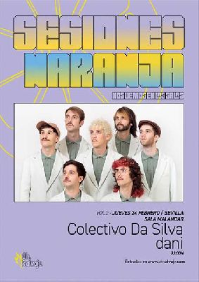 Cartel del concierto de Dani y Colectivo da Silva en Malandar Sevilla 2022
