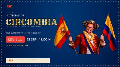 Cartel de Daniel Samper Ospina en el Cartuja Center de Sevilla 2026
