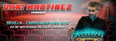 Cartel de Dani Martínez en el Cartuja Center de Sevilla 2025