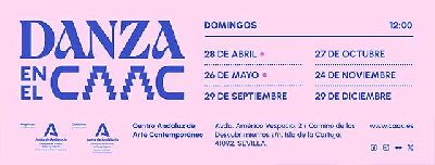 Cartel del ciclo Danza en el CAAC de Sevilla 2024